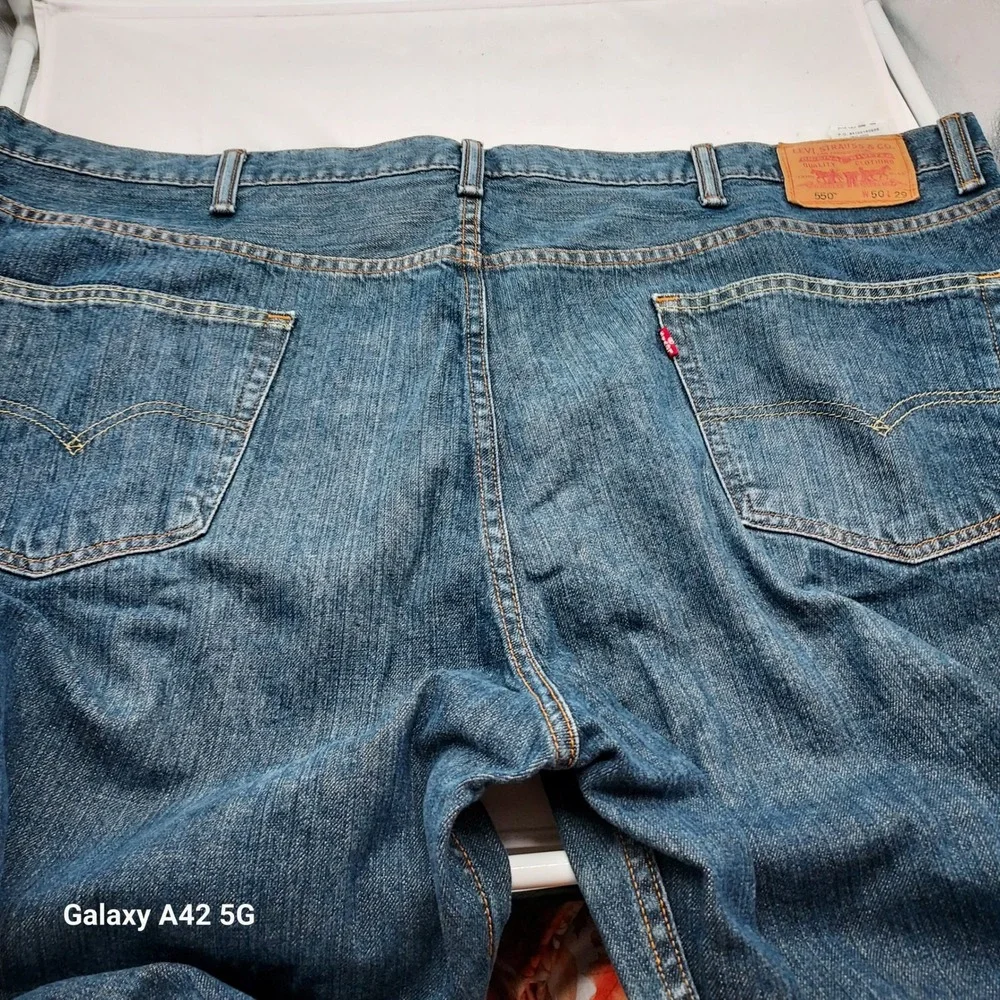 Levi Strauss 550 Relaxed Fit‎ Jeans Mens W50 L29 Blue Denim Cotton